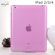 New Soft Silicon TPU Back Cover For Apple iPad 2 3 4 Ultra Slim Clear Translucent Protective Skin Ca