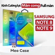 Samsung Note 8, Note 9 Tempered Glass, Curved Edge Screen Protector, full Screen Protector For Phone | Meo Case