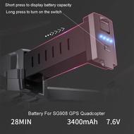 7.6V 3400mAh Rechargeable Lithium Polymer Battery Remote Control RC Drone Li-po Battery Compatible w