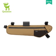 Qunature กระเป๋าขี่จักรยานกระเป๋าปั่นกระเป๋าทรงหลอดหน้ากระเป๋ามีกรอบอเนกประสงค์กันน้ำทนทานต่อการฉีกข