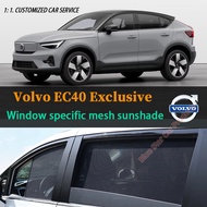 Volvo EC40 Electric car window magnetic sunshade, mosquito proof side curtain, sun protection and he