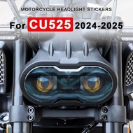 Motorcycle Headlight Protective Stickers For Voge CU525 CU 525 CU-525 2024 2025 Front Headlamp Decal