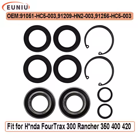 Front Wheel Bearings Seals for H*nda FourTrax 300 Rancher 350 400 420 Only for 4x4 91051-HC5-003 912