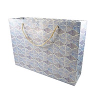 藍編織-L【Shizen-手工紙禮物袋】