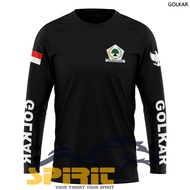 BAJU KAOS PARTAI GOLKAR KAOS GOLKAR TERBARU PEMILU 2024 LENGAN PANJANG KATUN COMBAT 24S