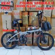 Pacific veloce 6.0 sepeda lipat folding bike PACIFIC 20 inc VELOCE 6.0