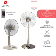 KDK Living Fan 12"/ 30cm P30KH with Remote Control 1/f Yuragi 3 Speed Height Adjustable