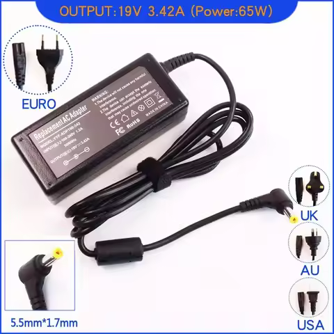 65W Laptop Ac Adapter Charger For LED Monitor S202HL S220HQL S230HL S231HL S232HL S240HL S241HL S242
