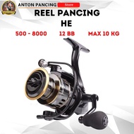 Metal Fishing Reel HE Series Max Drag 10Kg 12BB 500 1000 2000 3000 4000 5000 6000 7000 Cheap and Str