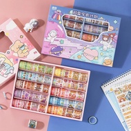 100 Pcs/Box Cute Agoqi Girl Masking Washi Tape Art