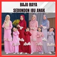 BAJU RAYA SEDONDON MURAH IBU ANAK SAFAIRA IRONLESS SEDONDON BAJU KURUNG  PLUS SIZE MOSSCREPE 5XL 4XL 3XL