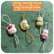 Elastic string for EZ link charm keytag airtag access card