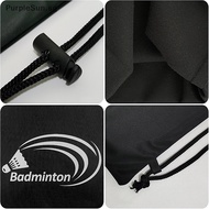 PurpleSun Badminton Racket Cover Bag Soft Fleece Storage Bag Case Drawstring Pocket Portable Tennis Racket Protection SG