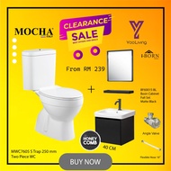 Mocha Italy-  MEGA SUPER SALES TWO PIECE WATER CLOSET (MWC7605) & SUPER QUALITY BASIN CABINET WORTH 