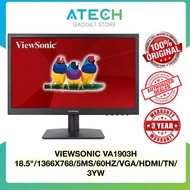 VIEWSONIC 19" VA1903H VA1903-H LED HD READY TN PANEL HDMI LCD MONITOR (5MS, 1366x768 @ 60Hz, INPUT: 