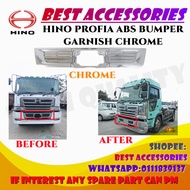 HINO PROFIA ABS BUMPER GARNISH CHROME PRICE FOR SET (3PCS) HIGH QUALITY