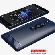 For Sony Xperia XZ2 Premium Matte Case Full Protective Cellphone Cover for sony xz2 premium Luxury Carbon Fiber Cases Coque Fundas