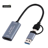 Video Capture Card USB3.0 Video Capture Card Video Game Recorder Card 4K -Compatible to USB Type C f