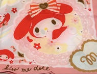 🇹🇭 KISS ME DOLL x My Melody 泰國 100% 真絲紅米色調絲巾( 圍巾/ 100% Silk / Silk Scarf / Shawl / Red / Beige / Yel
