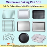 Microwave Baking Pans Sheet Lightwave Oven Grill Hold Oil Pan Grill Trays Universal Microwave Grill 