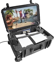 Case Club Playstation 5 Pro Portable Gaming Station with Built-in 24" 1080p Monitor, Cooling Fans, &