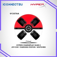 HyperX ChargePlay Quad 2|Joy-Con Charging Station - White-Red (6Y2G7AA)