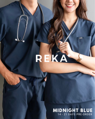 REKA_Midnight Blue - BEATRIX (ชุดสครับพร้อมปักชื่อ)