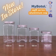 [mybotol] BORONG SQJ8 PLASTIC JAR SQUARE |  BALANG COOKIES BUNDLE | AIR TIGHT CONTAINER