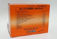Eurivit-M Tablet Multivitamins + Minerals Box of 100 Tablets