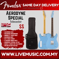 Fender Aerodyne Special Telecaster Electric Guitar, RW FB, California Blue
