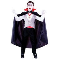 Boys Vampire Costumes Gothic Children Halloween Cosplay Outfit