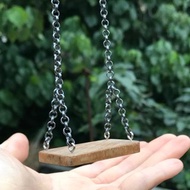 童玩三部曲 鞦韆 盪鞦韆/項鏈 原木色 回收 木材 環保 概念 友善