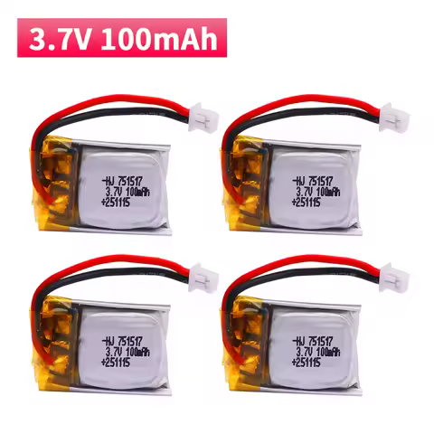 100mah 3.7V Lipo Battery FQ777-124 for Hubsan Q4 H111 for Wltoys V272 V282 V292 Rc Quadcopter Drone 