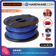 BLACK & DECKER A6441 REFLEX PLUS DUAL LINE SPOOL FOR GL5530 / GL350 / GL315 / GL680 GRASS TRIMMER RE