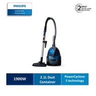 Philips PowerPro Compact Bagless 1900W Vacuum Cleaner FC9352 with accessories and nozzles