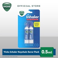[East Malaysia] Vicks Inhaler Nasal Decongestant Keychain Value Pack, Fast Relief from Blocked Nose,
