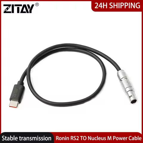 ZITAY DJI RS 2 to Pin Nucleus M Follow Focus Control Power Supply Adapter Cable for CE44