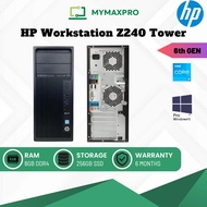 HP Workstation Z240 Tower i3 / i5 / i7 Intel Core (6th Gen) / 8GB RAM / 256GB SSD / Win 8 Pro (Refur