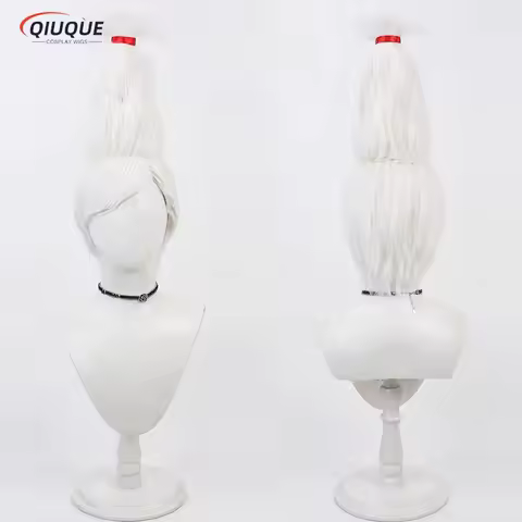 Anime Seiko Ayase Cosplay Wig Silver White Wigs Heat Resistant Synthetic Hair Halloween wig+ Wig Cap