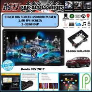 (2RAM 32GB DSP IPS SCREEN)Honda CRV 2017 9" Inch Android 9 GPS OEM Plug & Play 2 DIN/Double Din Play