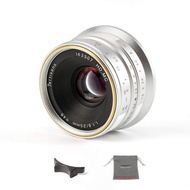 7artisans 25mm F1.8 APS-C Manual Fixed Lens for Panasonic/Olympus Mico 4/3 Mirrorless Camera(Silver)