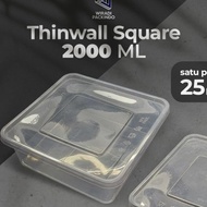 2000Ml Plastic Lunch Box 2000 Thinwall/ ML Food Container