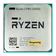 YZX Ryzen 3  3200GE R3 3200GE 3.3 GHz Quad-Core Quad-Thread 35W CPU Processor  YD320BC6M4MFH Socket 