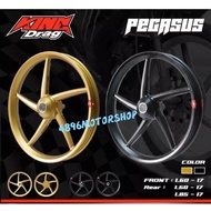 100% ORIGINAL KING DRAG THAILAND PEGASUS 5 KAKI 5L 5 BATANG SPORT RIM SPORTRIM Y15 V1 V2 Y16 RS150 Y15ZR Y16ZR RS 150