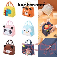 BACKSTREET Cartoon  Lunch Bag, Portable  Cloth Insulated Lunch Box Bags, Thermal Bag Lunch Box Accessories Tote Food Small Cooler Bag