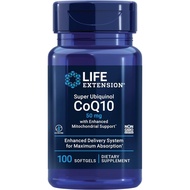 Life Extension Super Ubiquinol CoQ10 50 mg Softgels – 100 Count