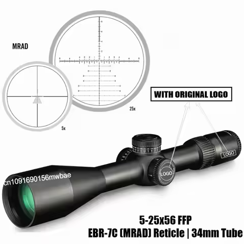 Original Tactical Optics 5-25x56 FFP First Focal Plane Riflescope EBR-7C (MRAD) Reticle Rifle Scope 
