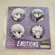 Hunter x Hunter 襟章 set emotions  基路亞 Killua 奇犽 JumpCS 原畫 HunterxHunter 全職獵人 HxH  figure 扭蛋 徽章 閃襟 一番賞