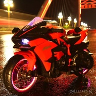 New children's electric two-wheeler motorcycle3-6-9Rechargeable children's large double toy car that