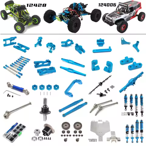 Wltoys124006 12428 12427 12423 RC Car all upgrade metal parts RC truck Front Rear Differential Gear
